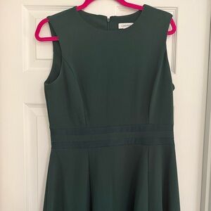 Calvin Klein Dark Green Sleeveless Dress
